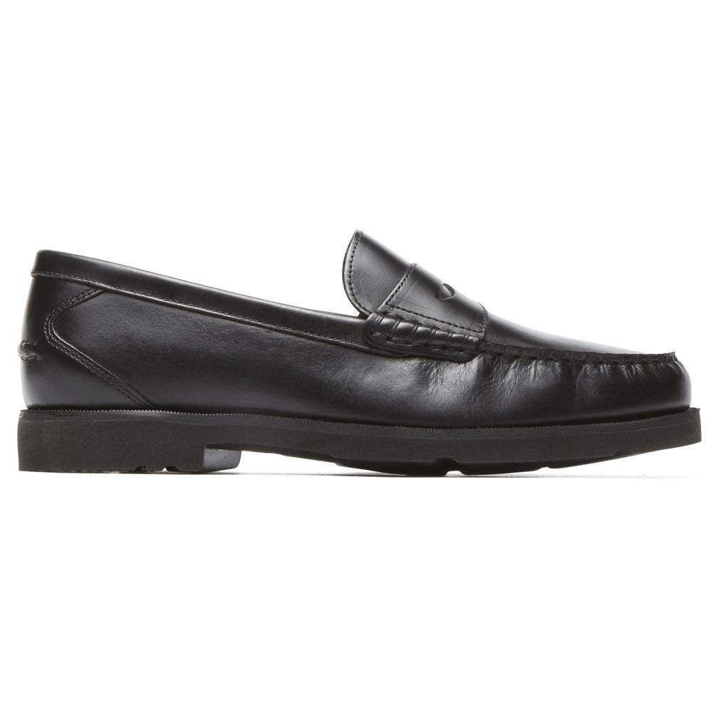 Rockport Modern Prep Penny - Mens Loafers - Black - NZ (CND-958627)